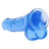 Real Rock Crystal Gode Crystal Clear 21 x 5.5cm Bleu